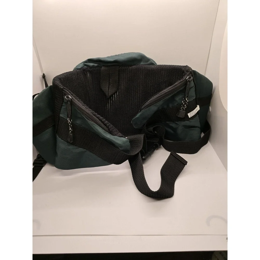 Vintage STANSPORT Green Fanny Pack/Waist Bag 2 Water Bottle Holders Hip
